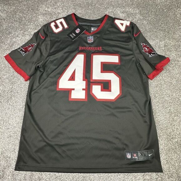 Nike Tampa Bay Buccaneers On Field Jersey Mens XL Devin White Gray Red NFL #45 - Picture 1 of 10